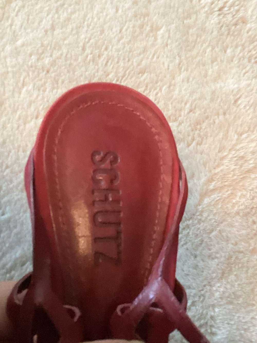 SCHUTZ Juliana Burgundy Strappy Cage Heeled Stiletto Sandals - Size EU39 - Picture 6 of 8